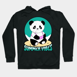 Summer Vibes Panda Hoodie